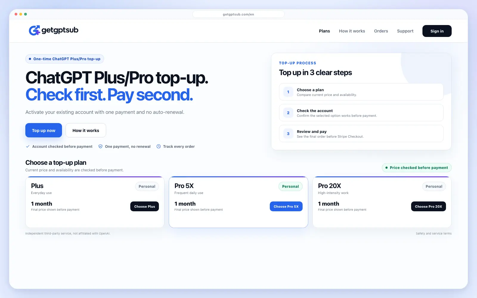 Screenshot 1 of getgptsub