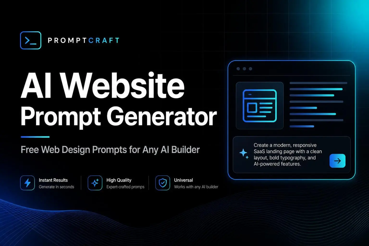 Screenshot 1 of AI Website Prompt Generator