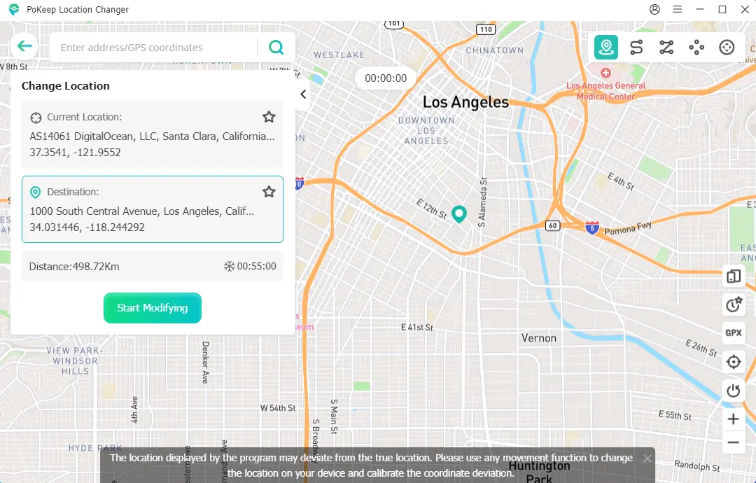 Screenshot 1 of PoKeep Location Changer