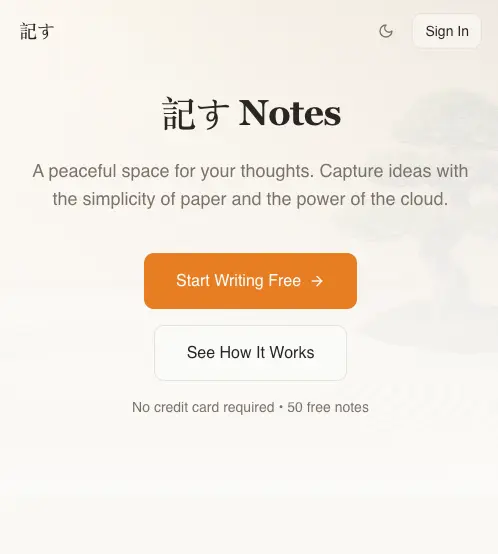 Screenshot 1 of Shiru Notes