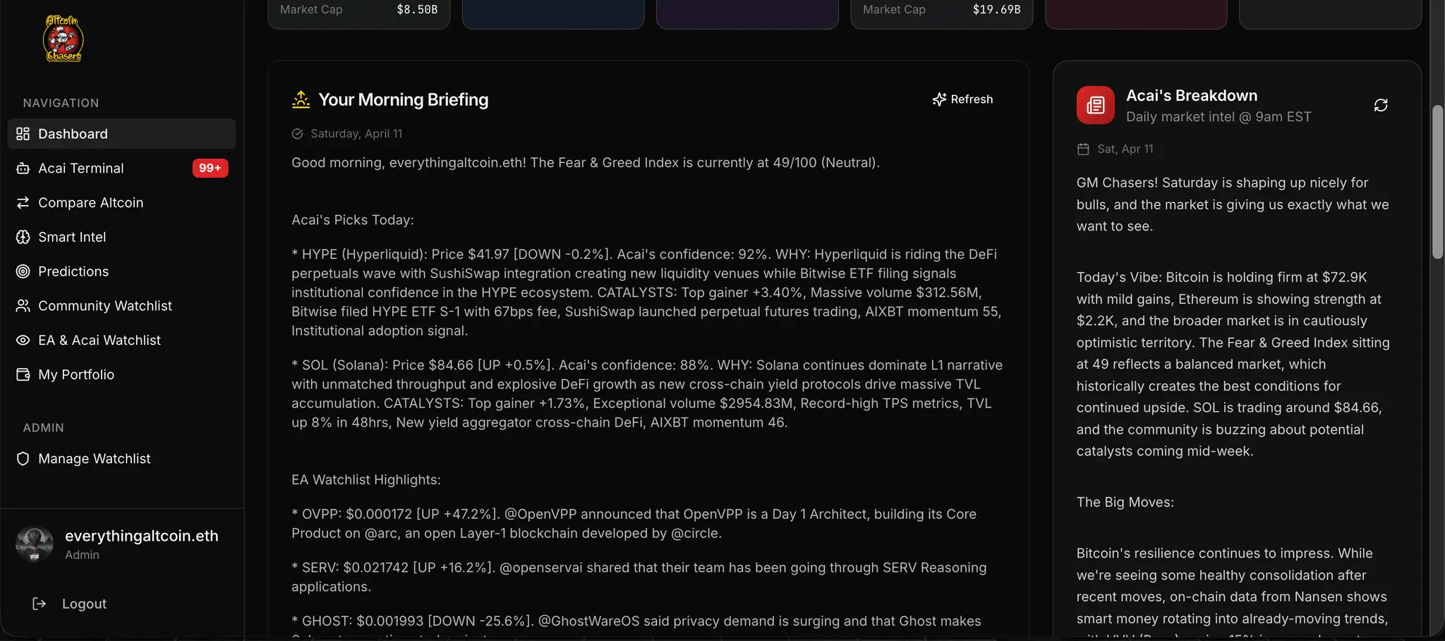 Screenshot 3 of AltcoinchasersHQ
