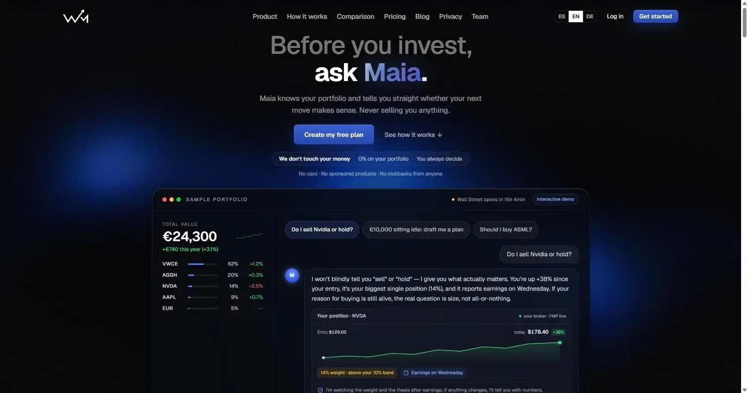Screenshot 1 of WealthMaia