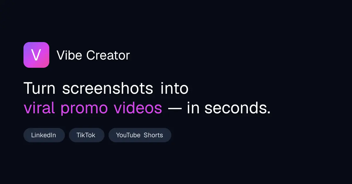 Screenshot 1 of Vibe Creator