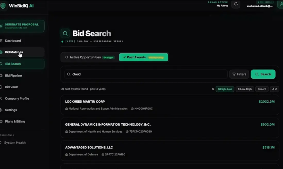 Screenshot 6 of WinBidIQ