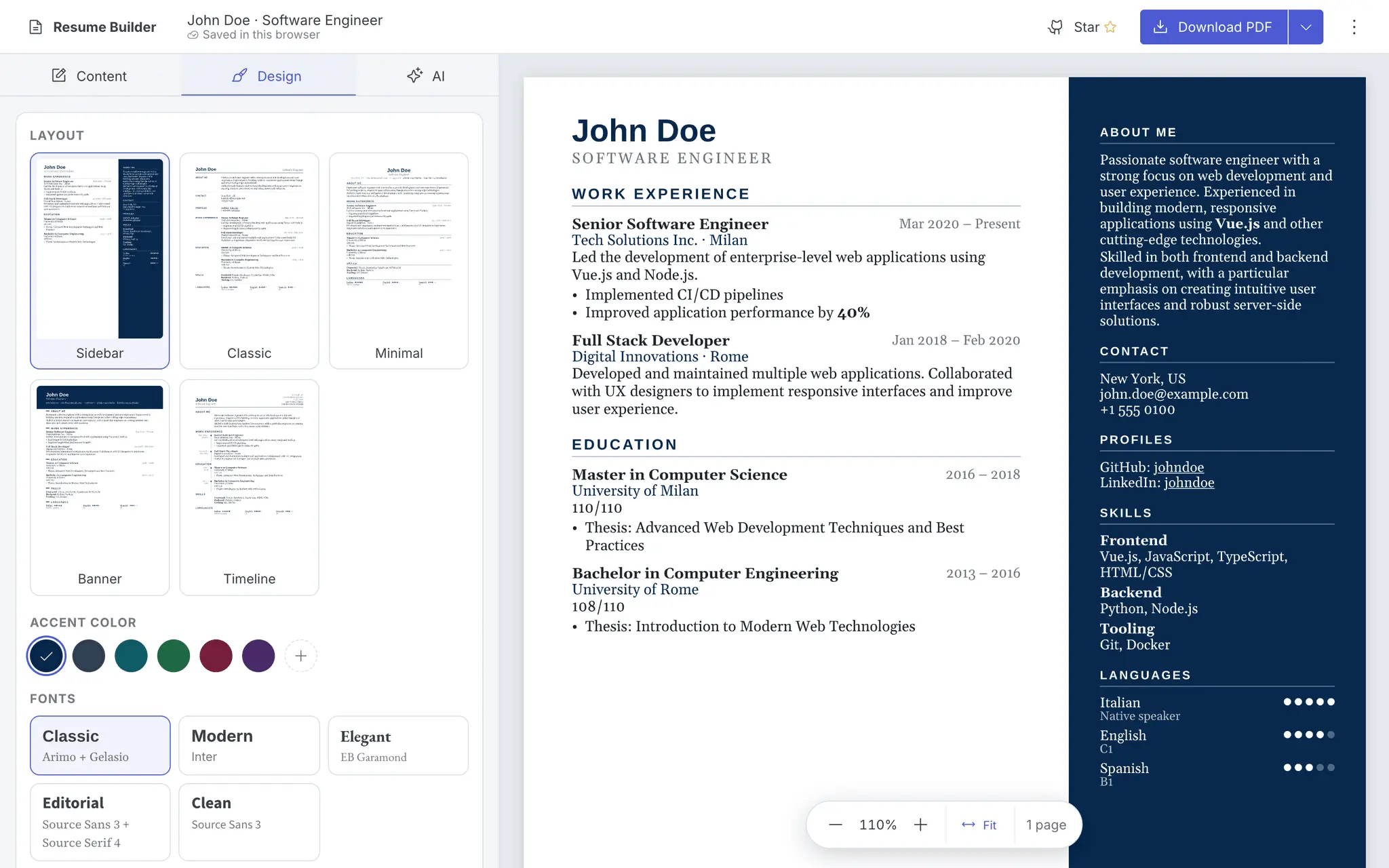Screenshot 3 of Resume Builder