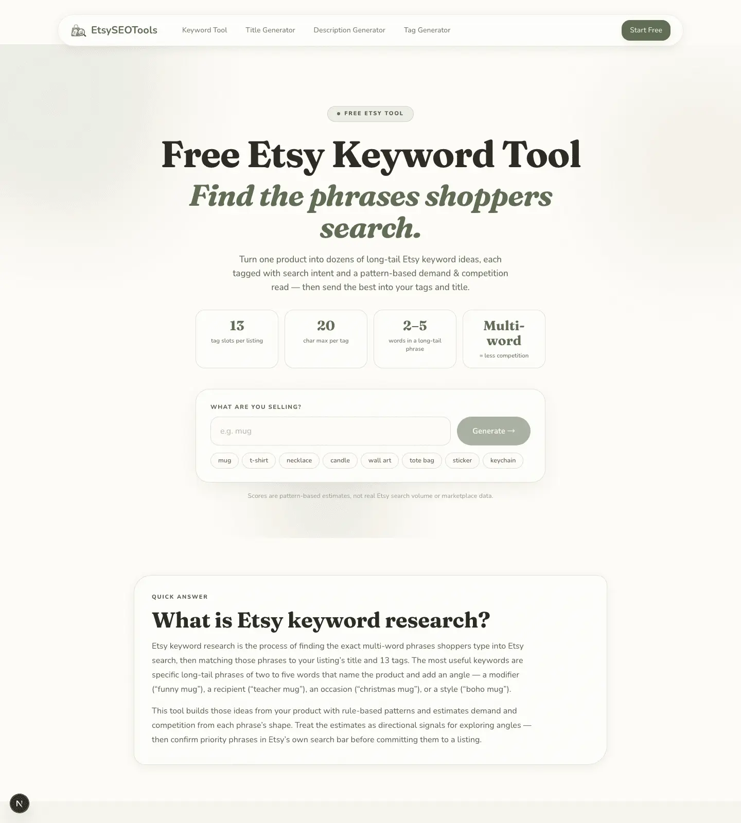 Screenshot 2 of EtsySEOTools