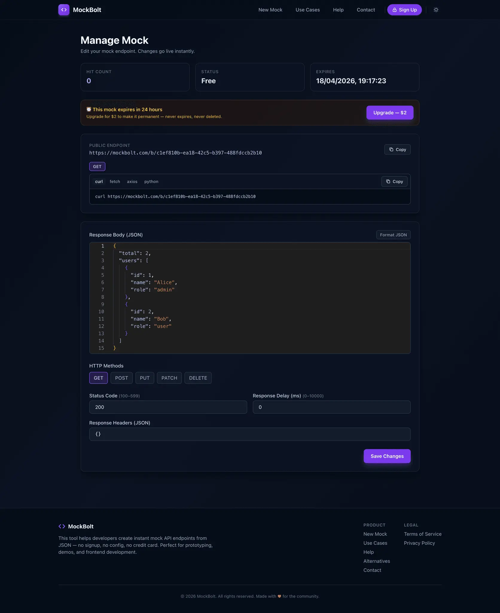 Screenshot 3 of MockBolt