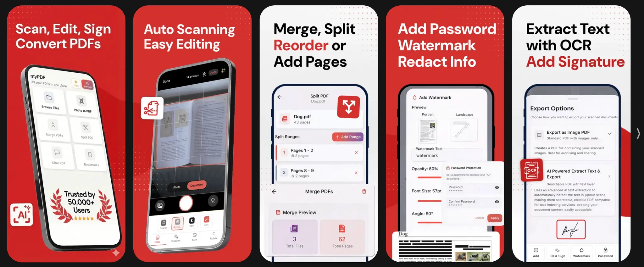 Screenshot 1 of MyPDF: Offline Scanner & Edit
