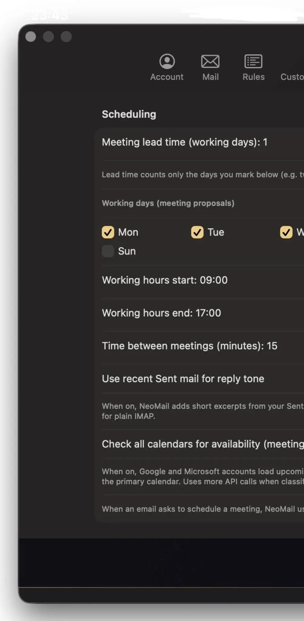 Screenshot 1 of NeoMail