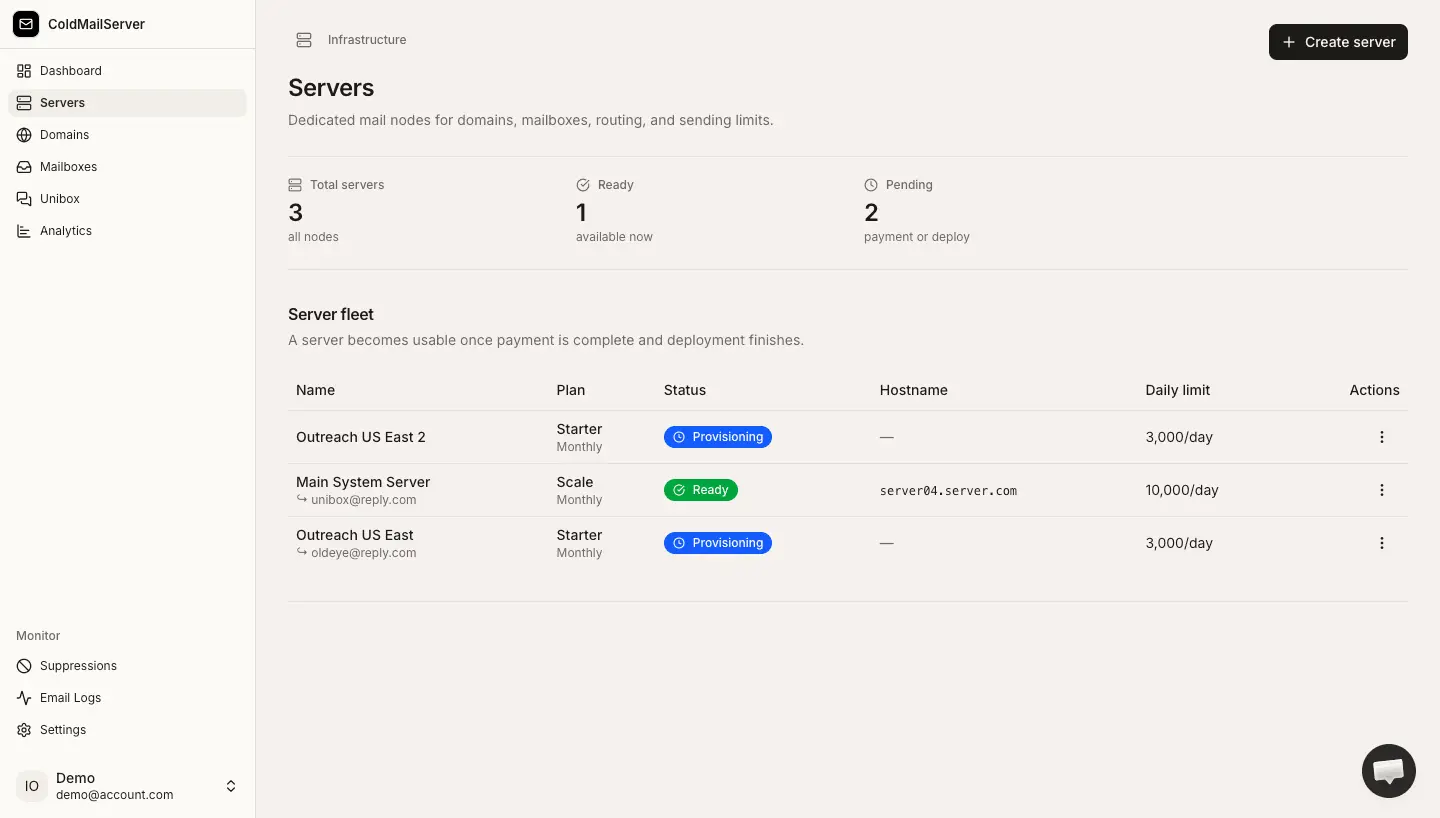 Screenshot 6 of Cold Mail Server