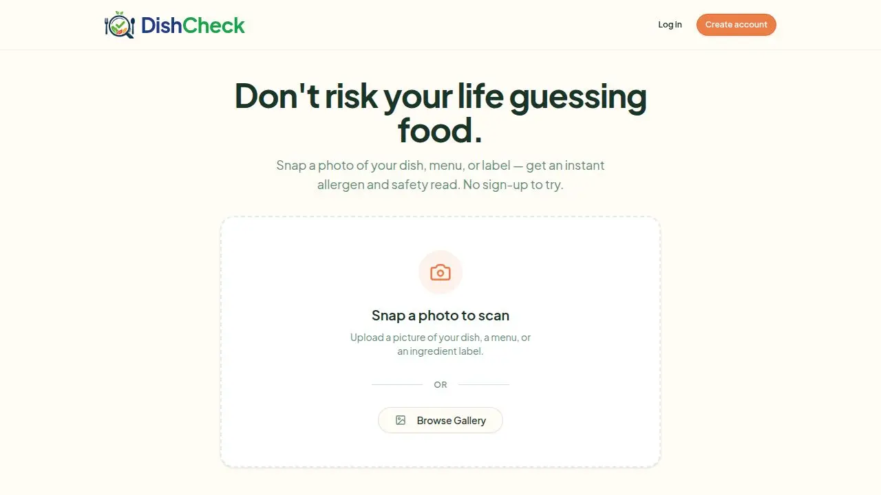 Screenshot 1 of DishCheck