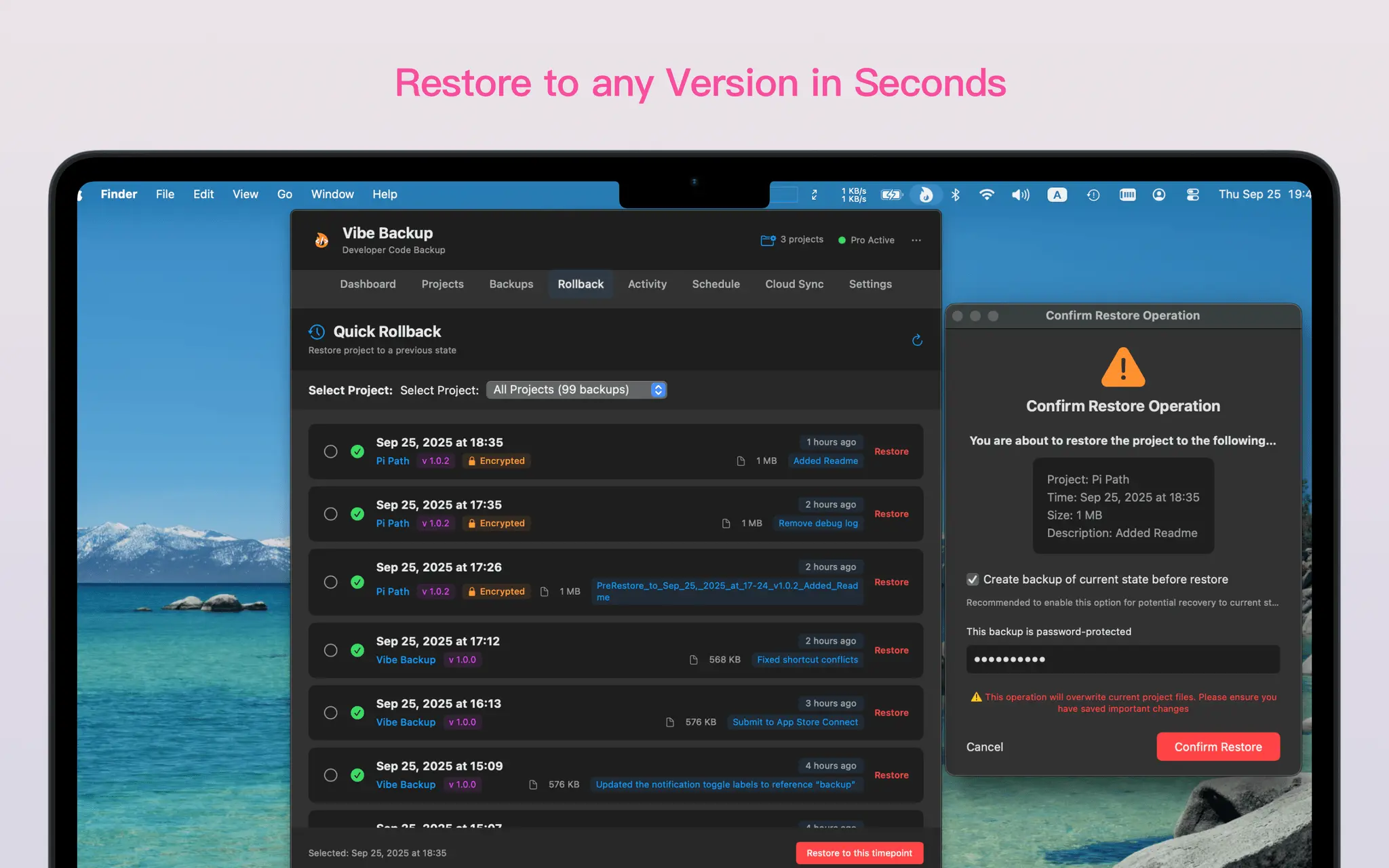 Screenshot 5 of Vibe Backup
