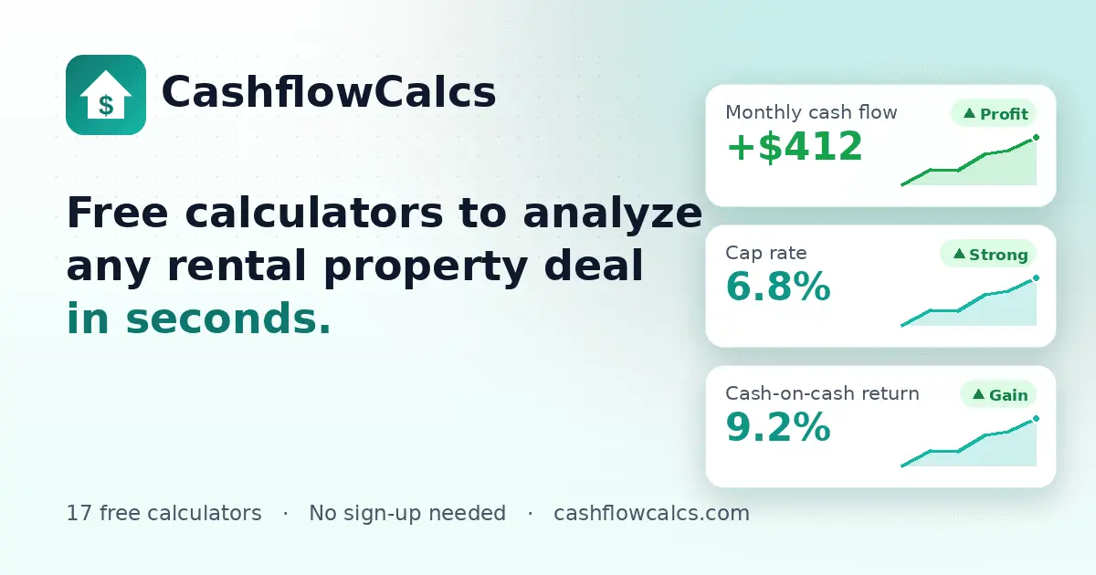 Screenshot 1 of CashflowCalcs