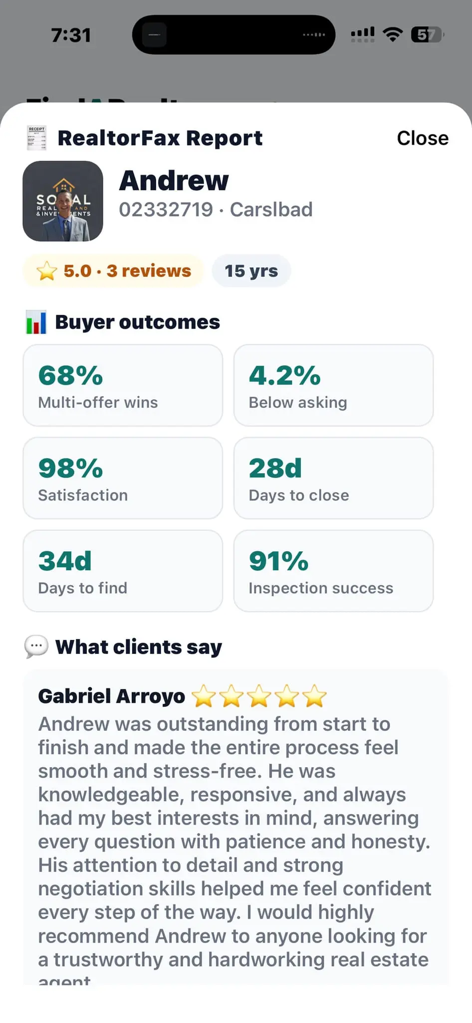 Screenshot 2 of FindARealtor.app