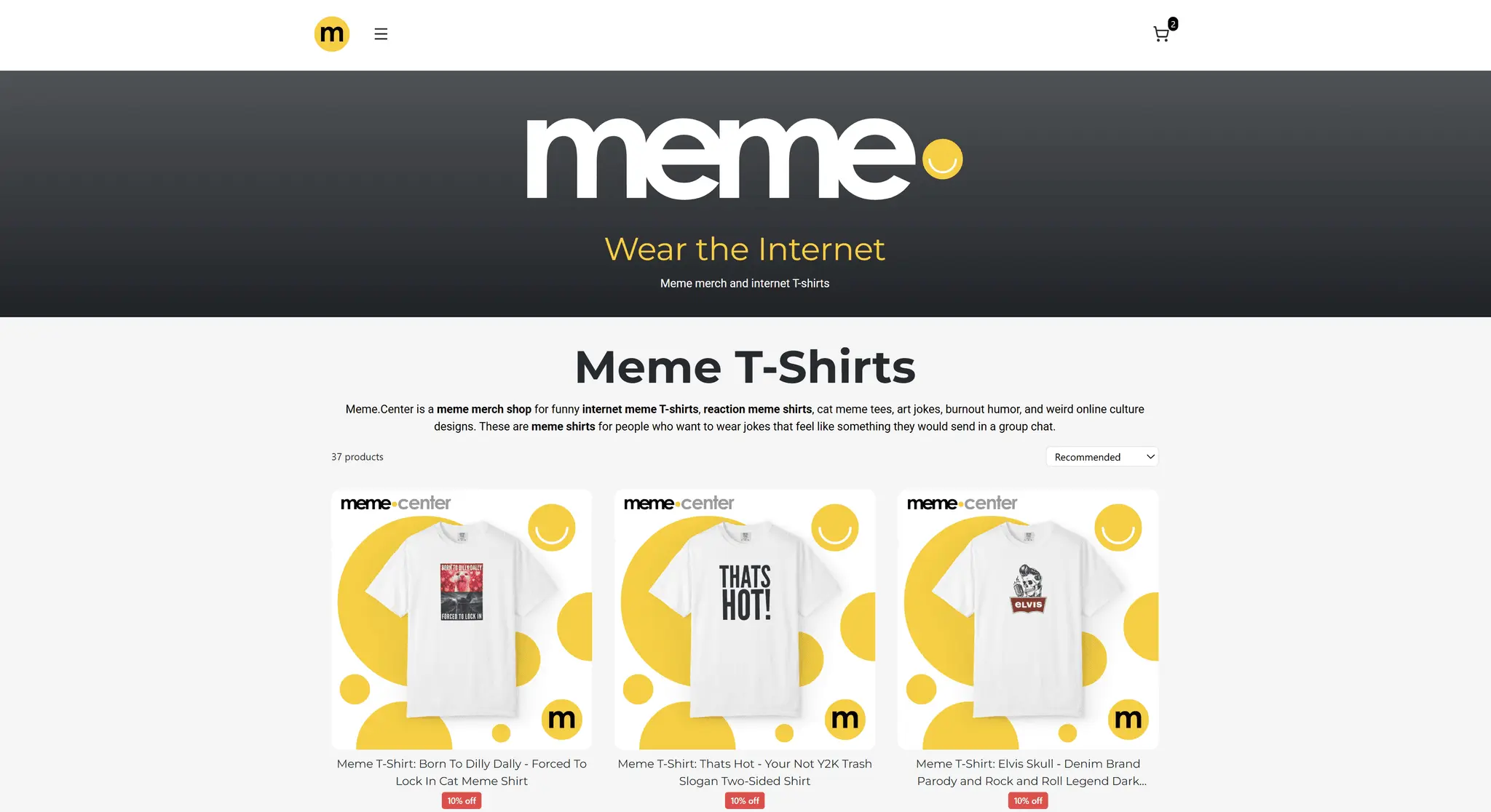 Screenshot 1 of Internet Memes on T-Shirts