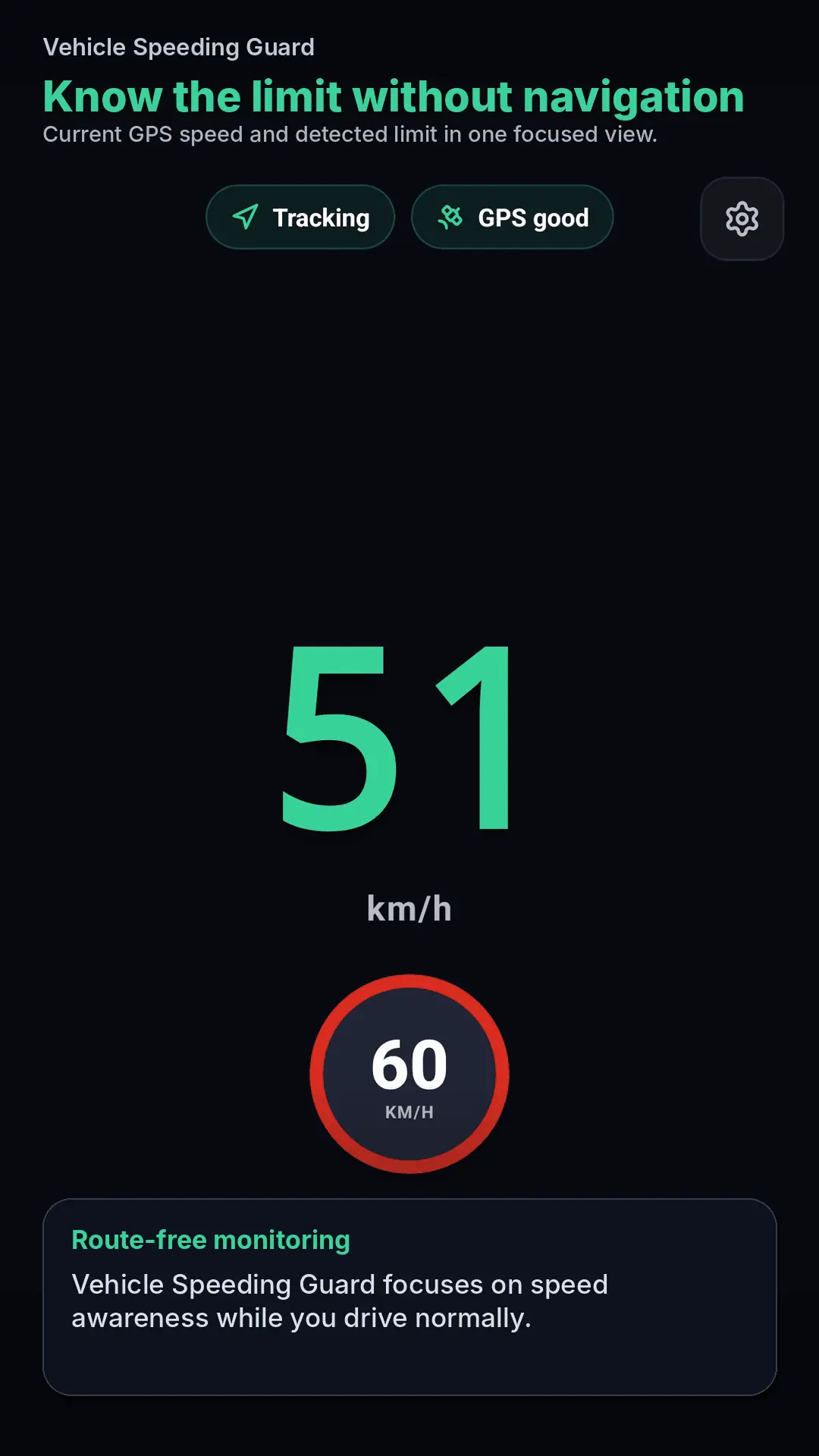 Screenshot 2 of Vehicle Speeding Guard