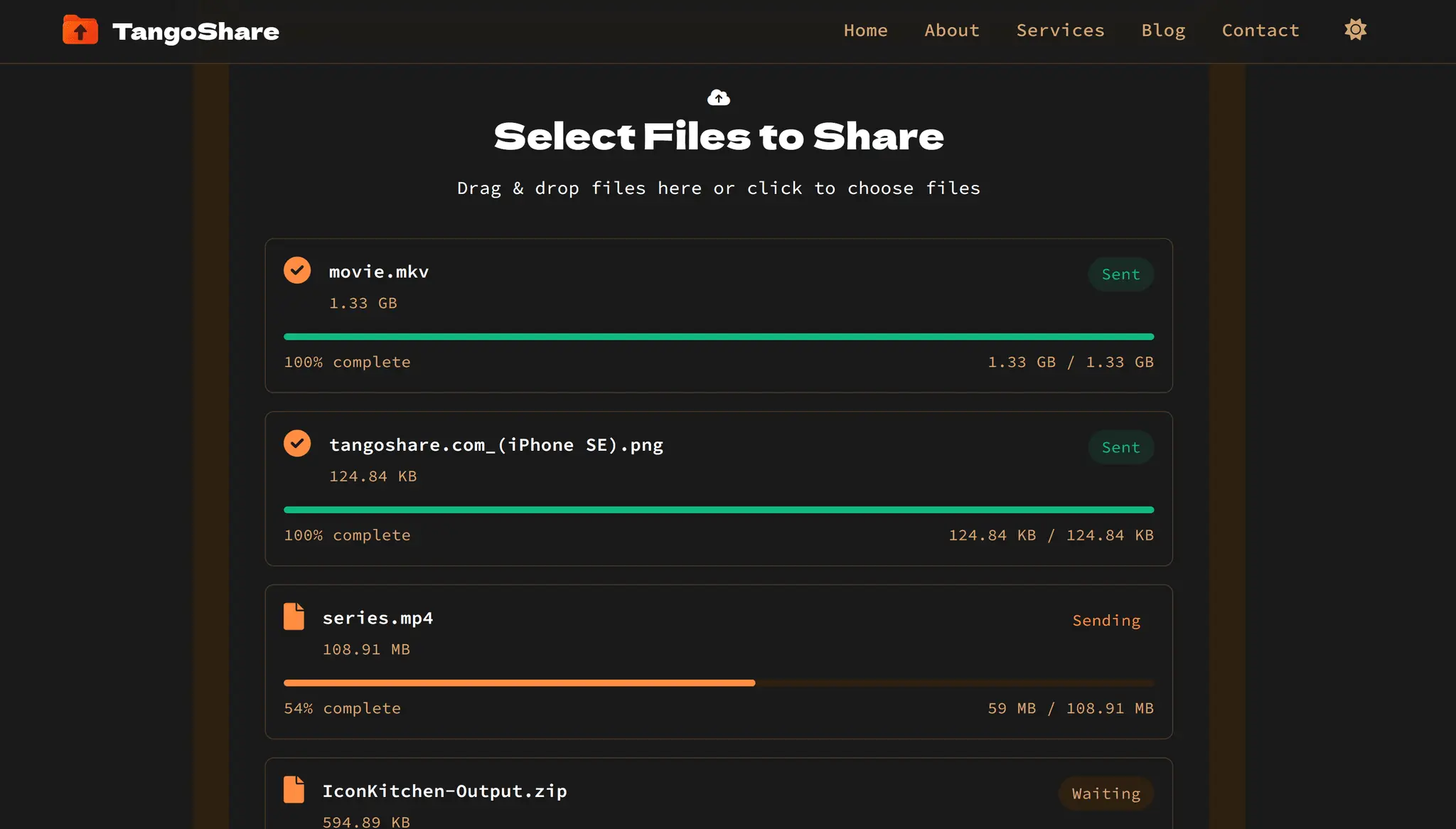 Screenshot 4 of TangoShare