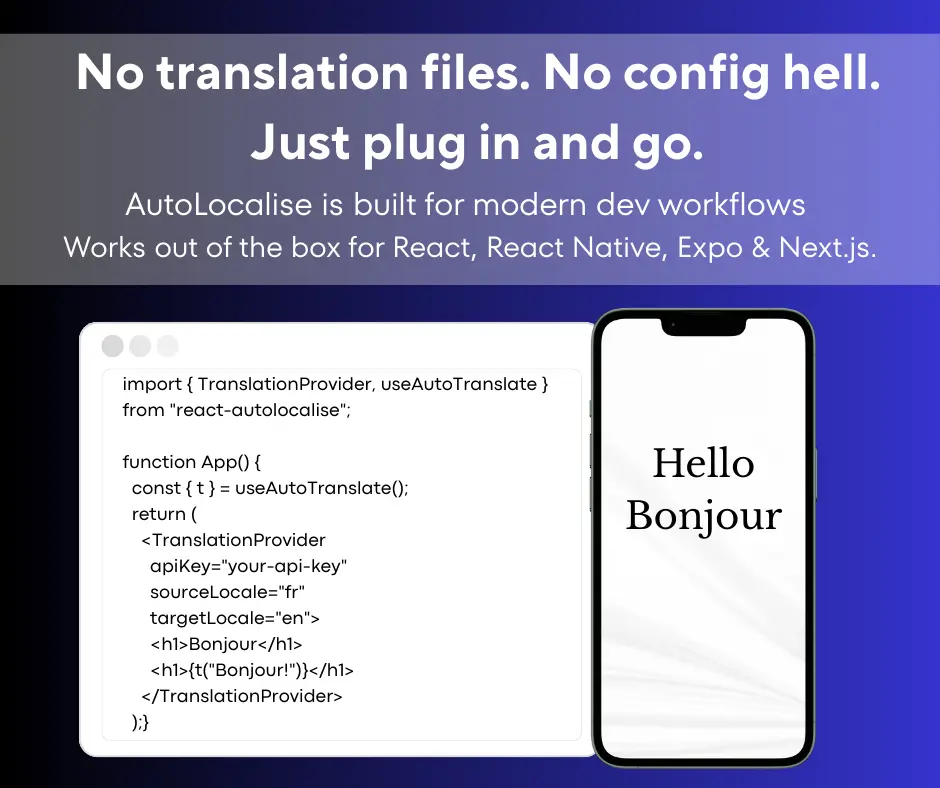 Screenshot 1 of AutoLocalise