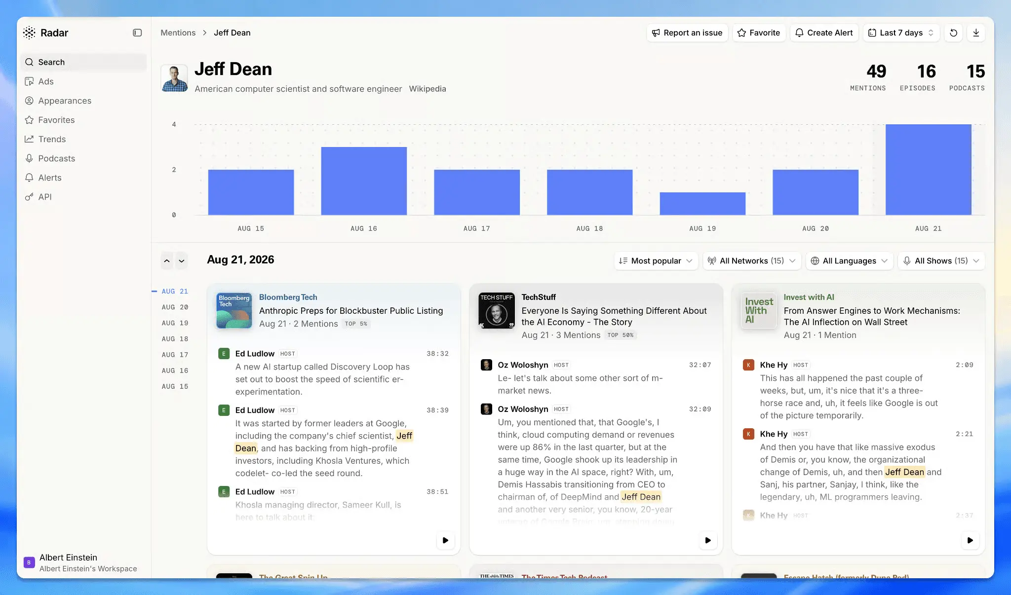 Screenshot 3 of Radar by Particle