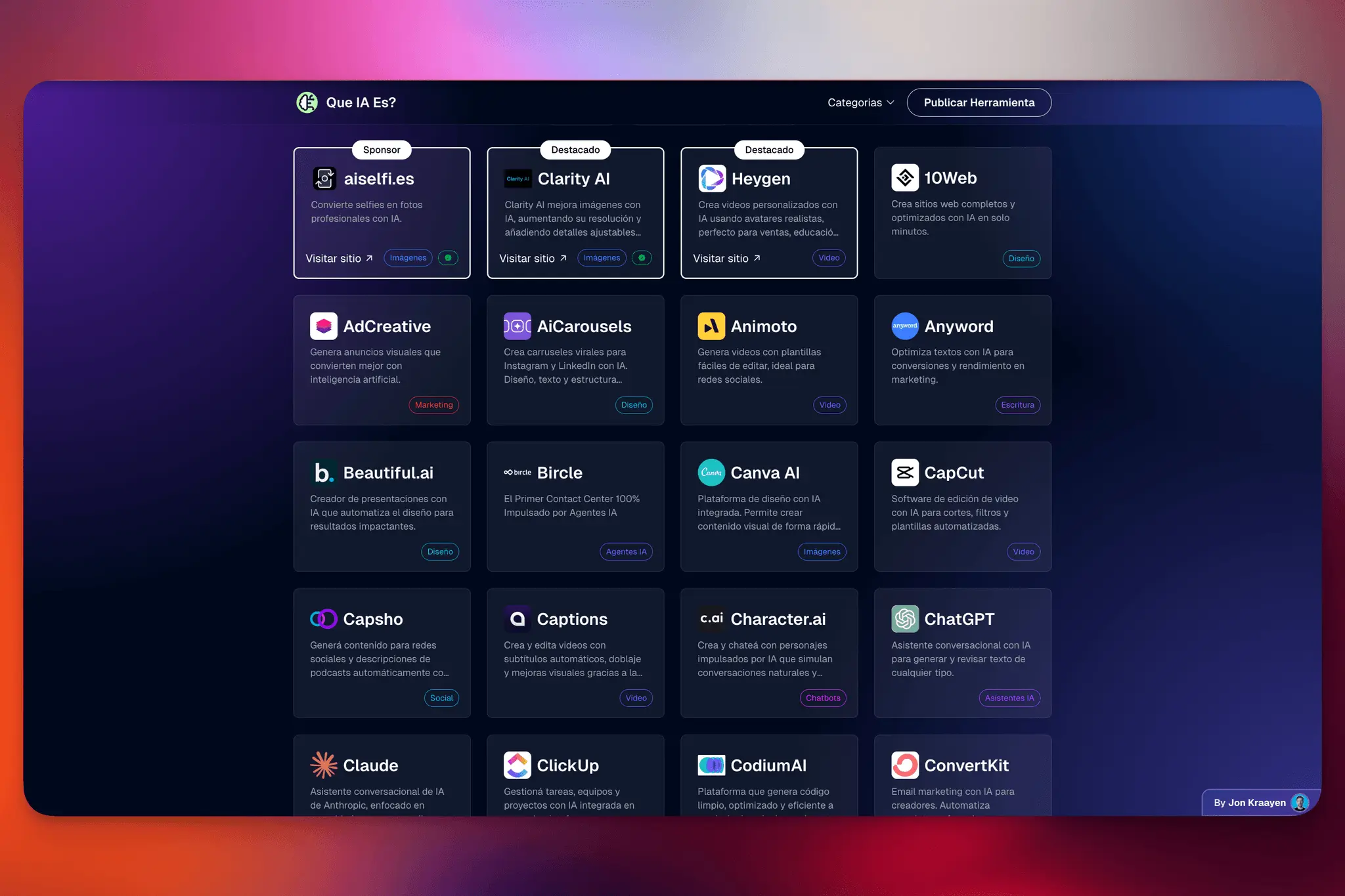 Screenshot 2 of Que IA Es ? | AI Tool Directory
