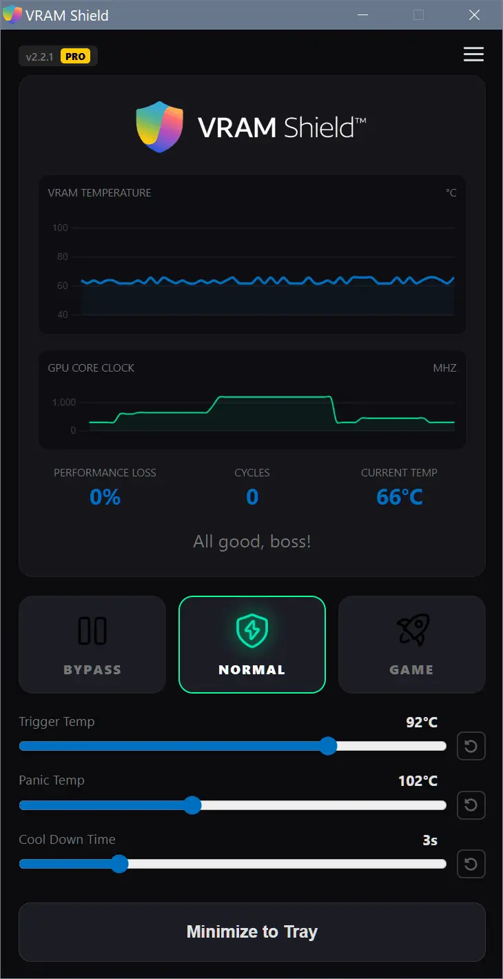 Screenshot 2 of VRAM Shield