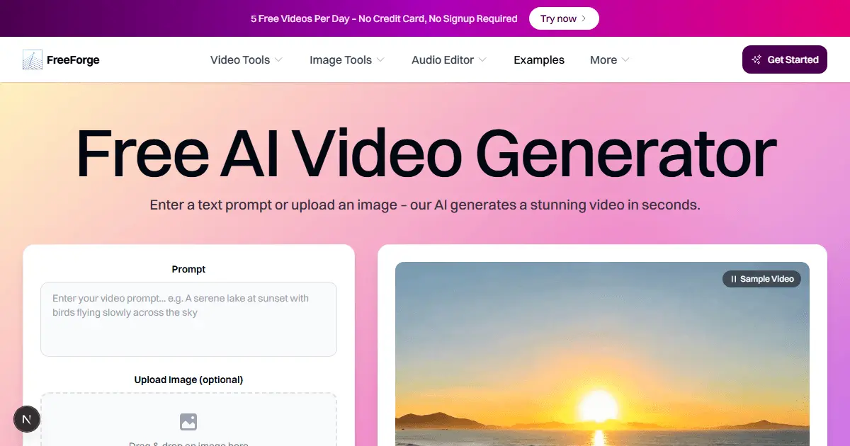 Screenshot 1 of Free AI Video Generator
