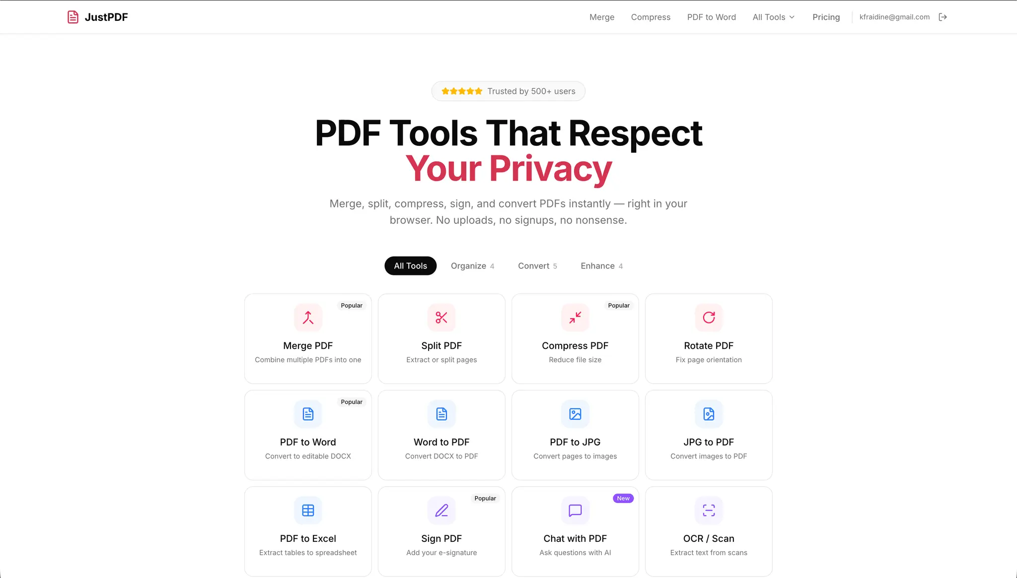 Screenshot 1 of JustPDF
