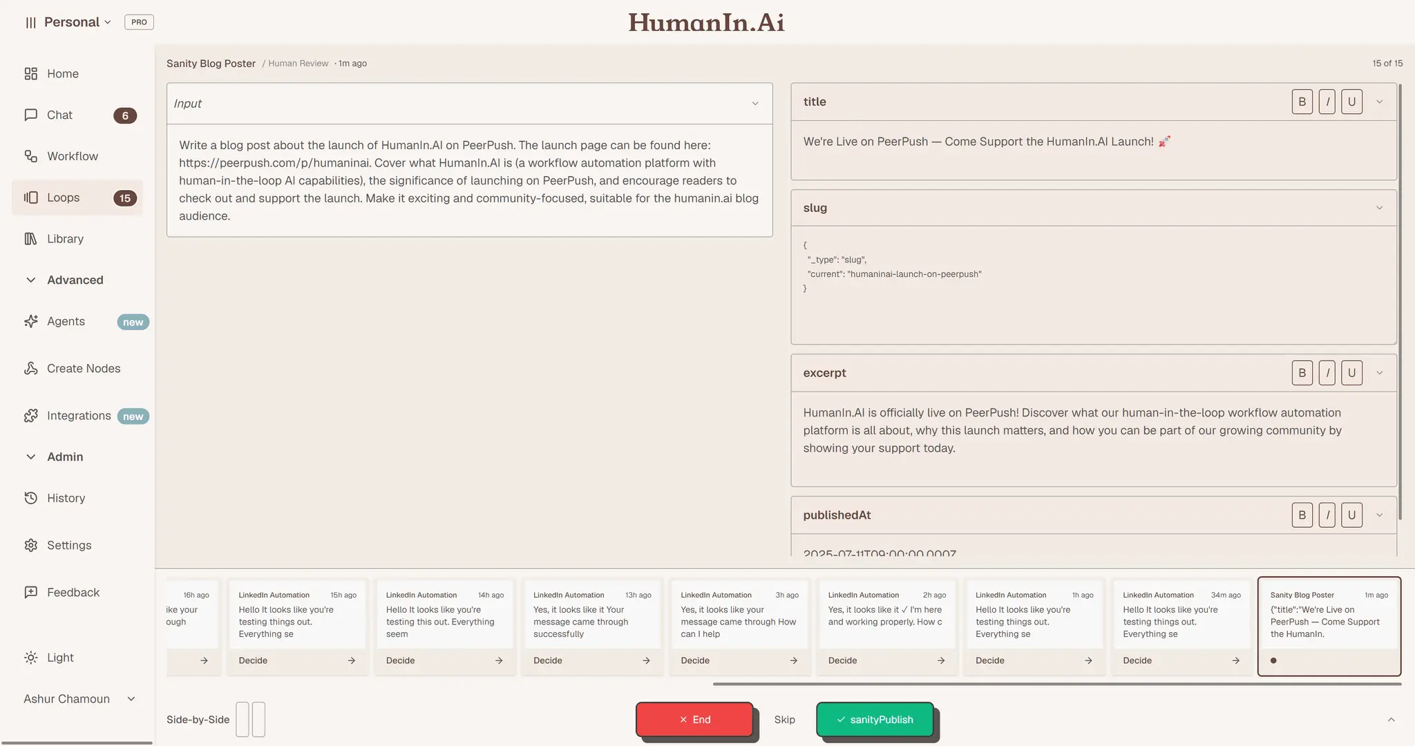 Screenshot 2 of HumanIn.Ai