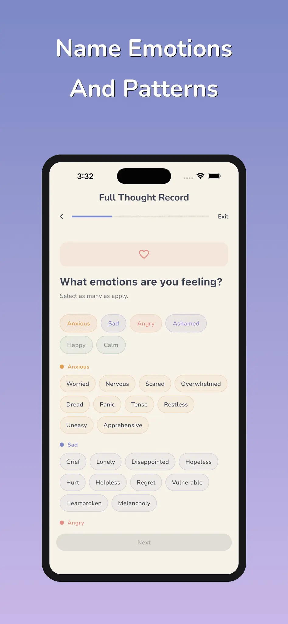 Screenshot 3 of Thought Tracker CBT