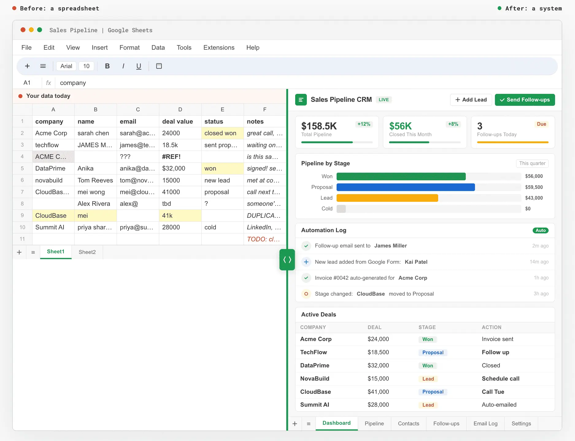 Screenshot 1 of sheets.works