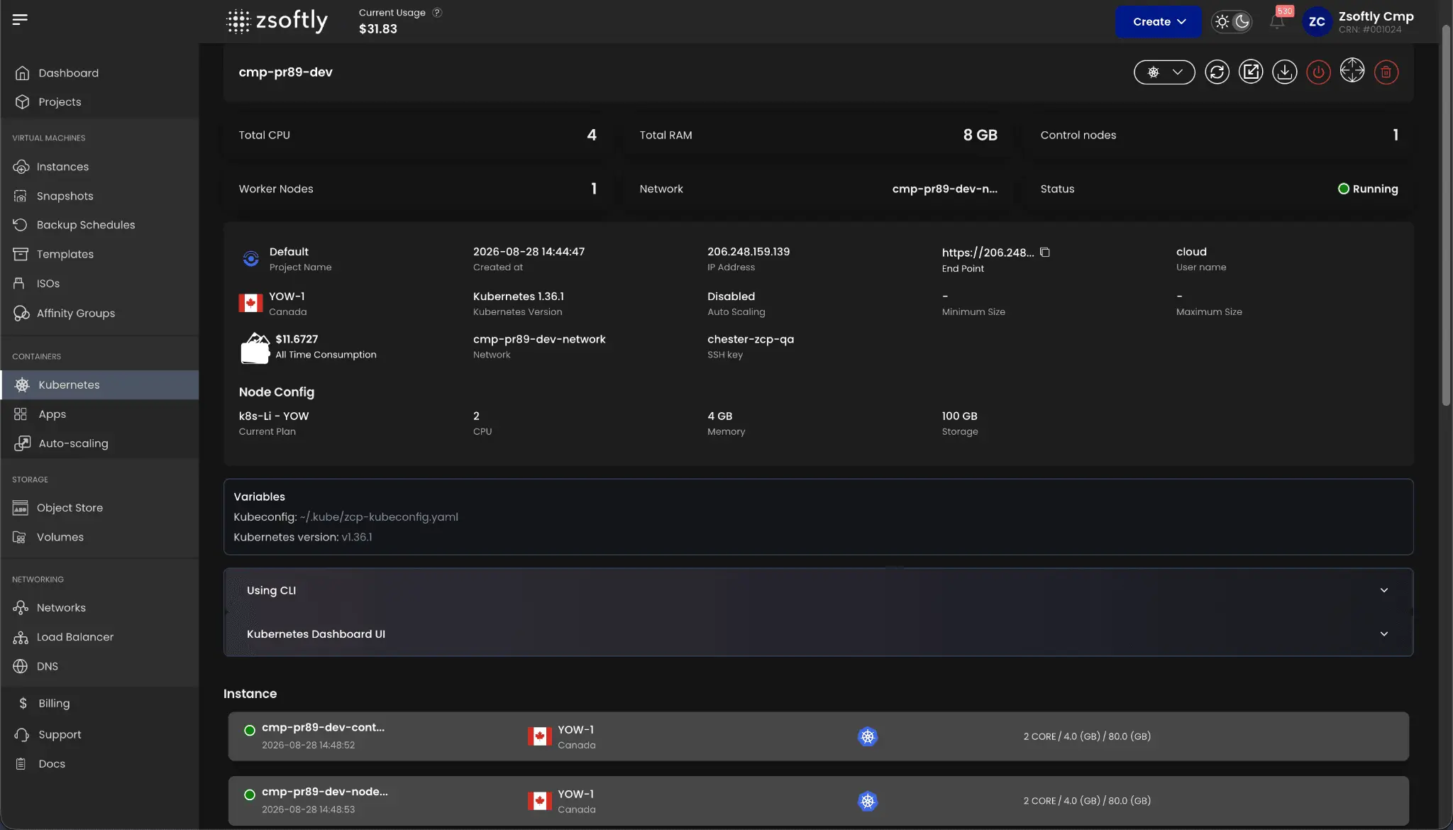 Screenshot 8 of ZSoftly Cloud Platform