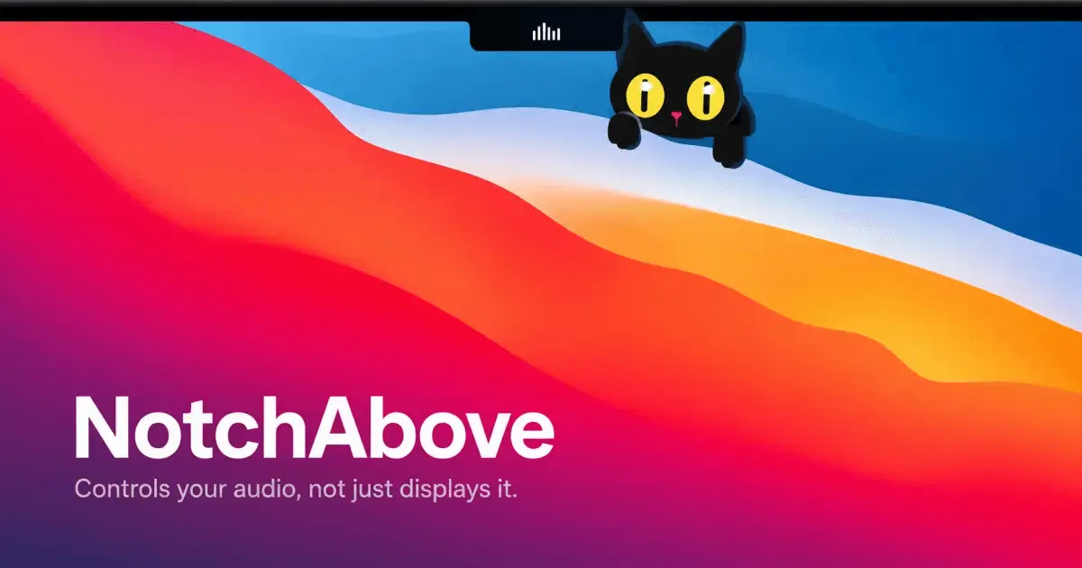 Screenshot 1 of NotchAbove