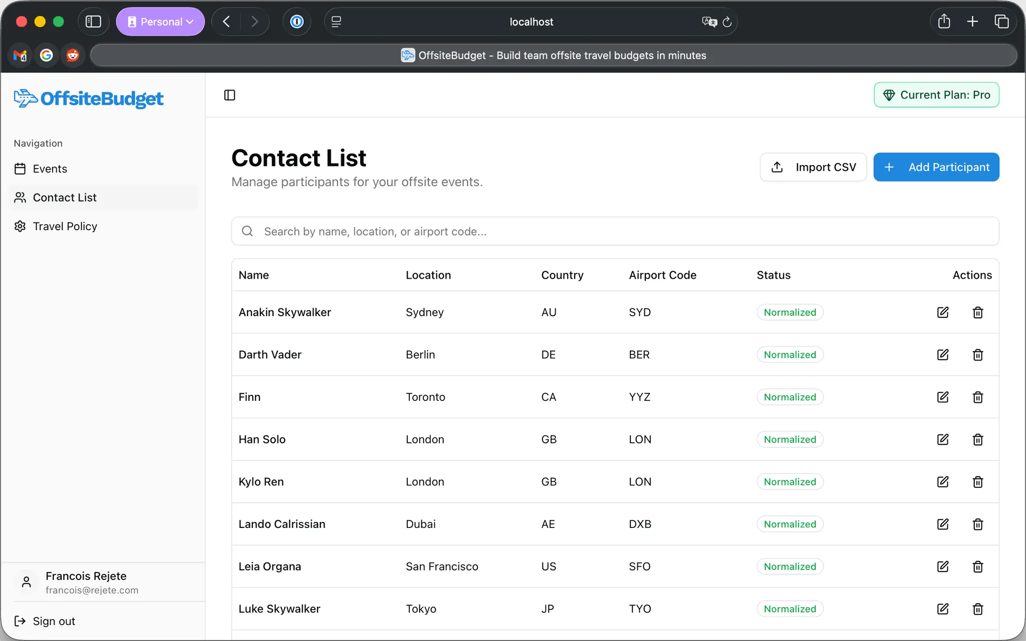 Screenshot 2 of OffsiteBudget