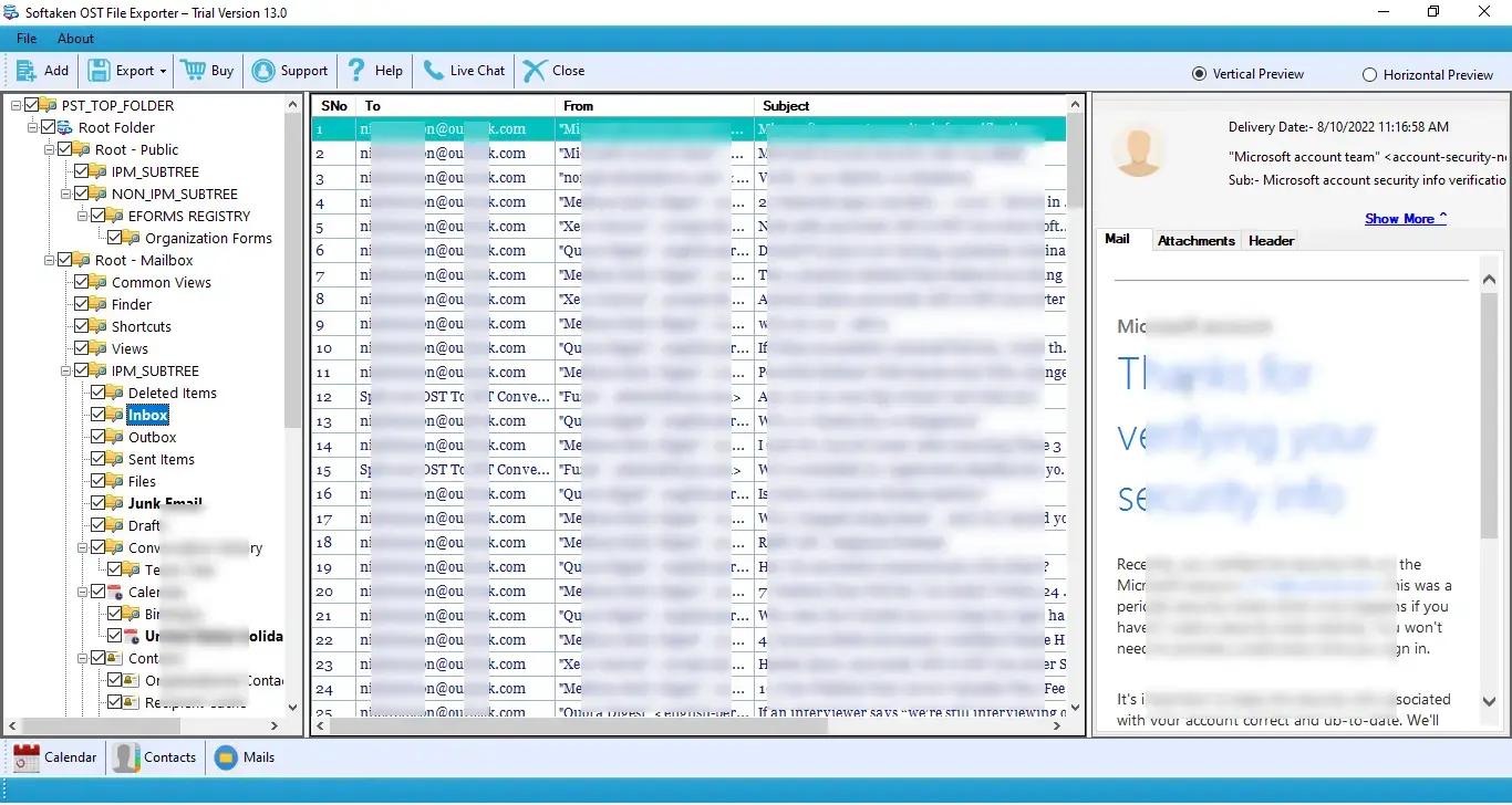 Screenshot 2 of Softaken OST to PST Converter
