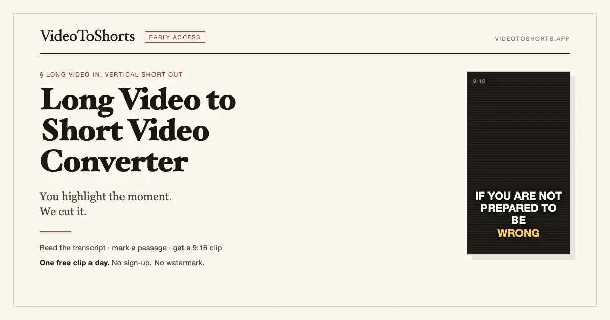 Screenshot 1 of VideoToShorts