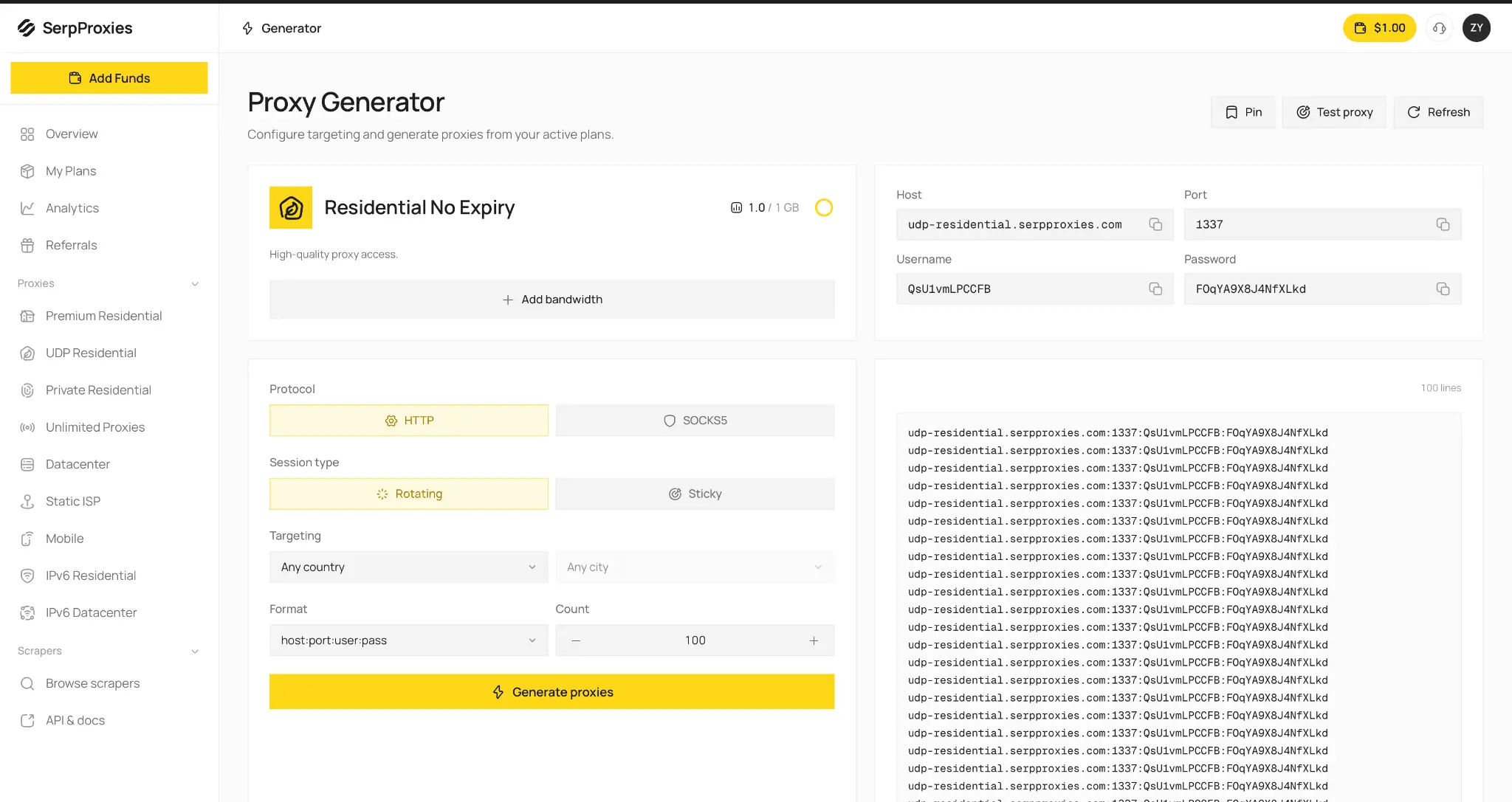 Screenshot 6 of SerpProxies