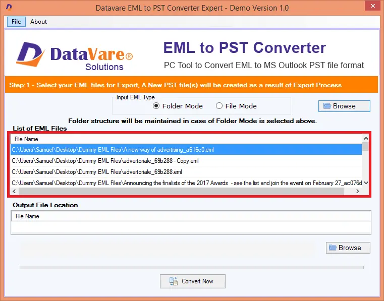 Screenshot 4 of DataVare EML to PST Converter Expert