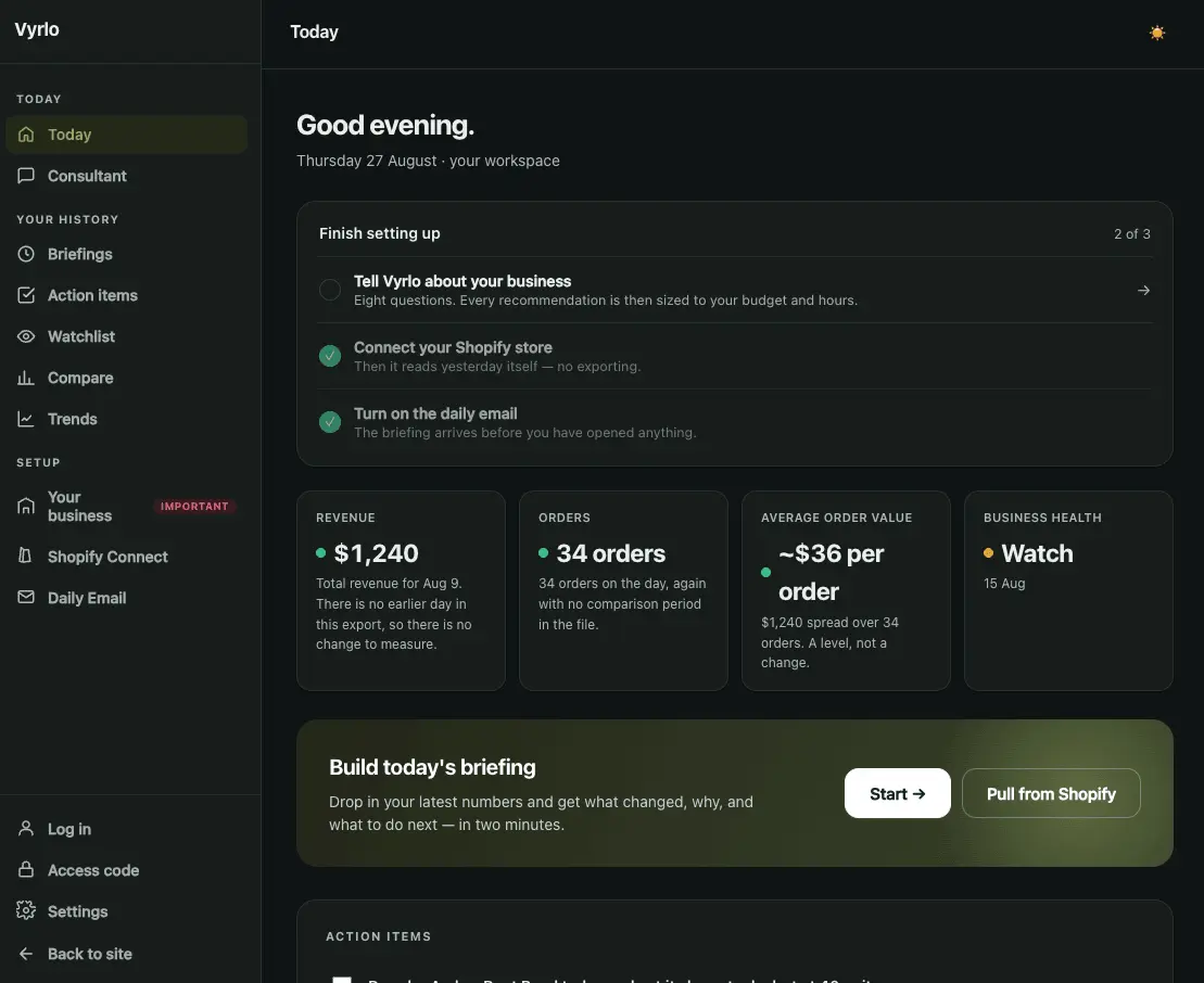 Screenshot 1 of Vyrlo