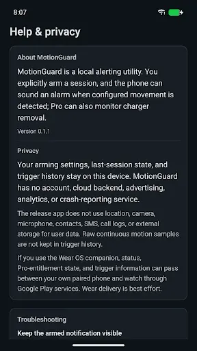 Screenshot 5 of MotionGuard