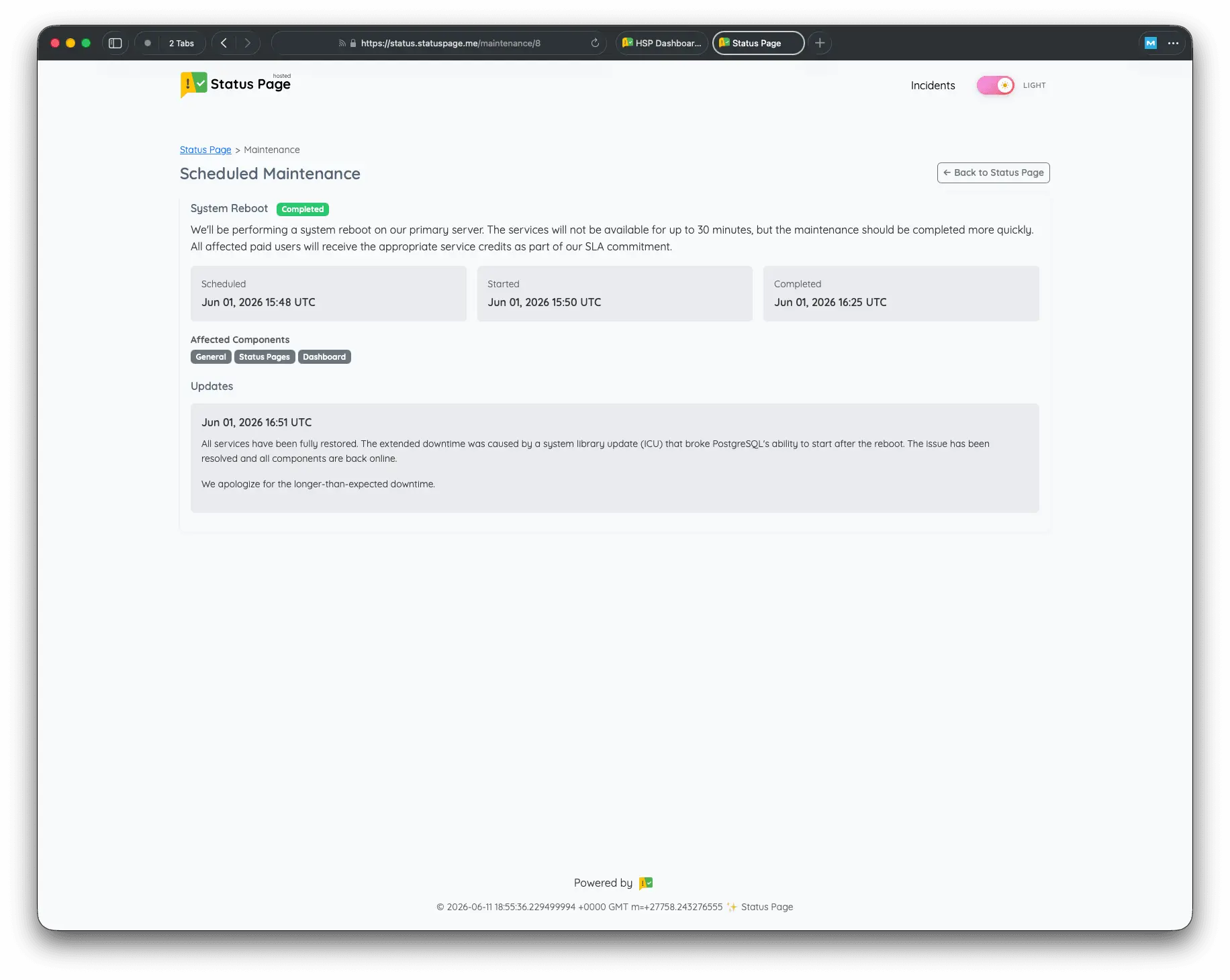 Screenshot 6 of Status Page and Uptime Monitoring