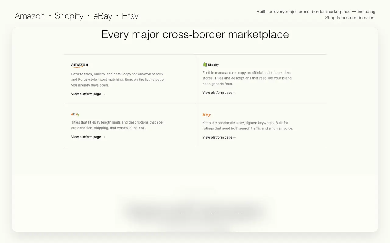 Screenshot 3 of AI Product Page Optimization