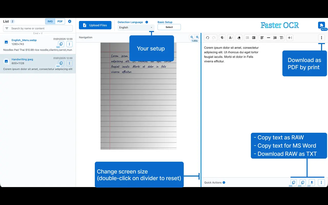 Screenshot 3 of Faster OCR