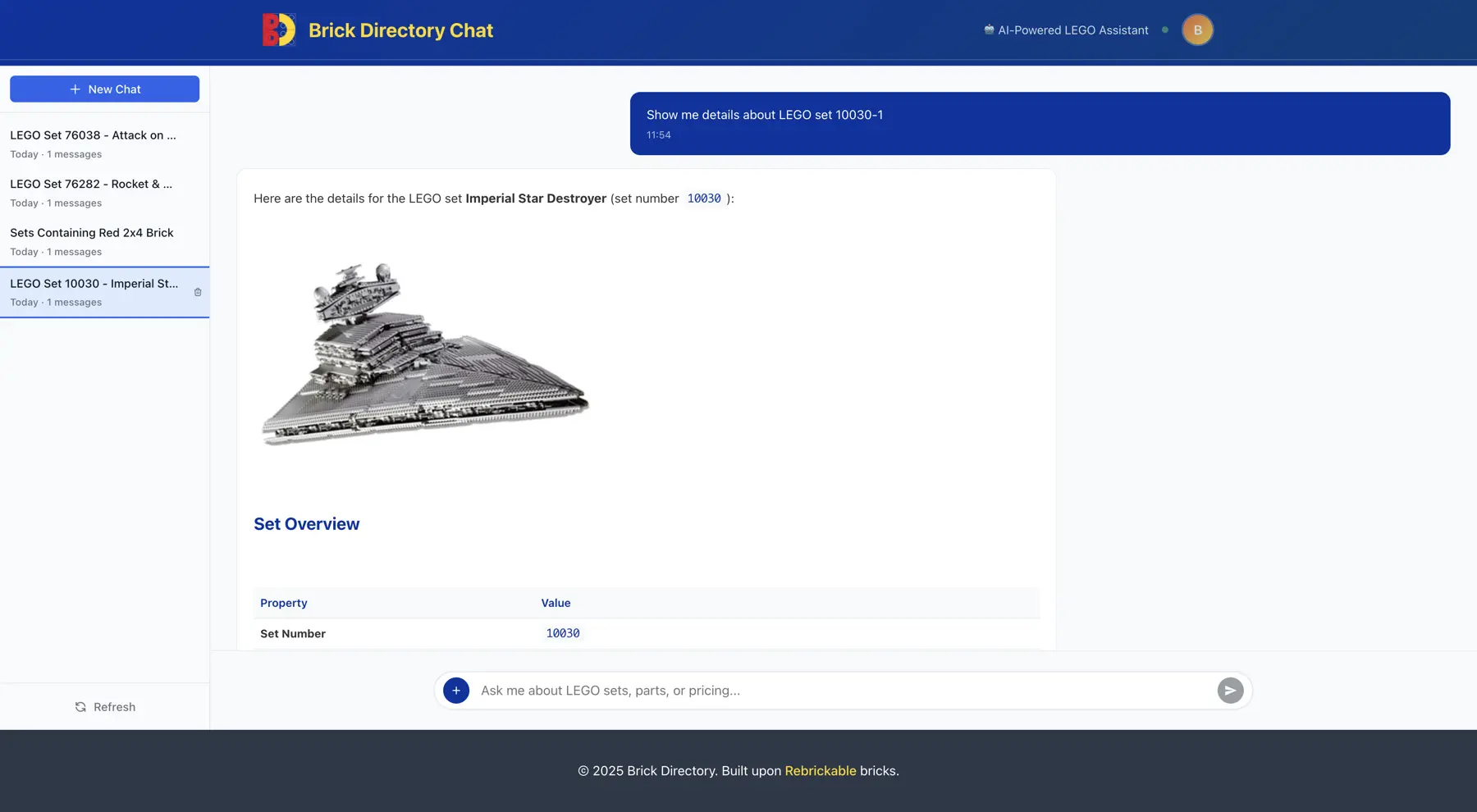 Screenshot 1 of Brick Directory