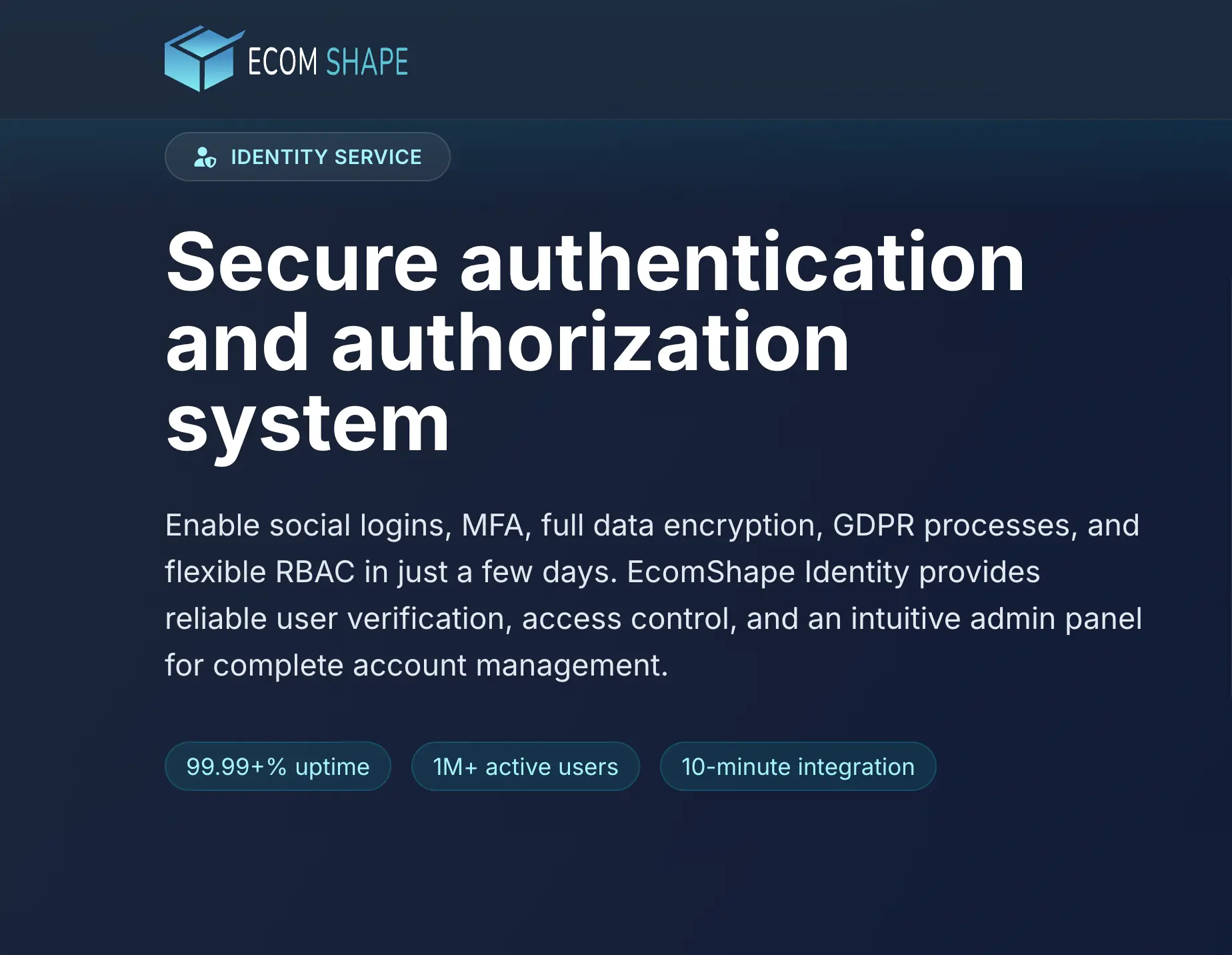 Screenshot 6 of EcomShape Identity — User Management