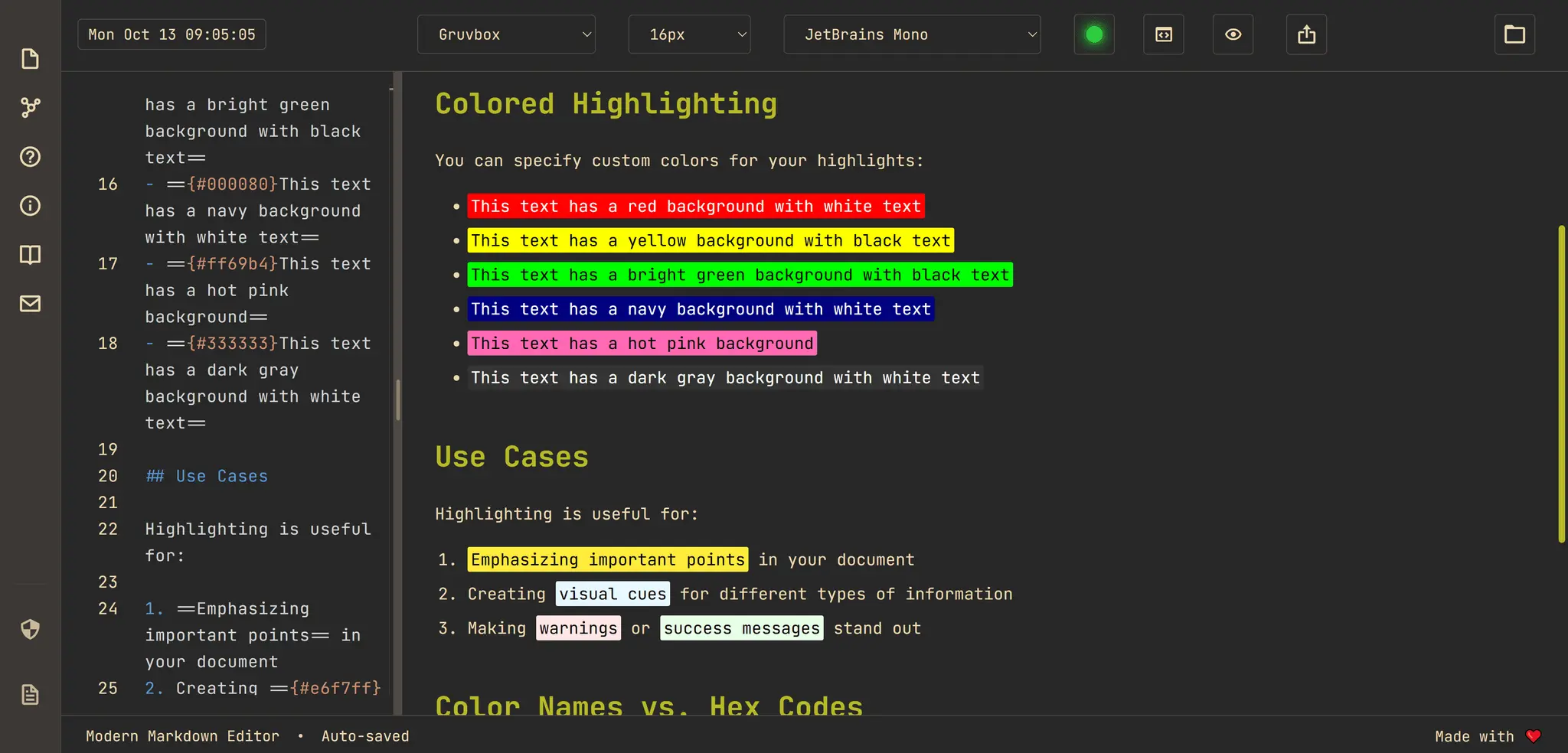 Screenshot 1 of Modern Markdown Editor