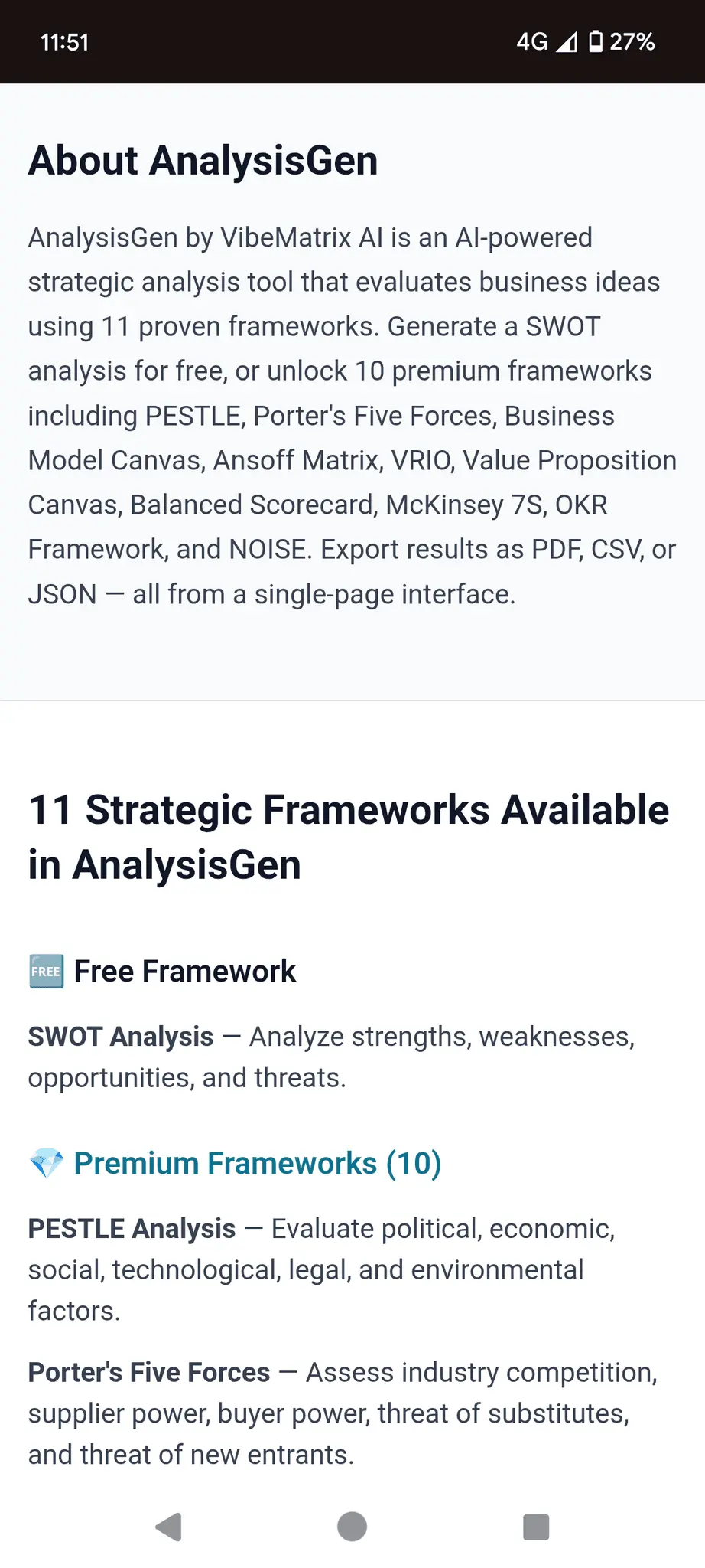 Screenshot 3 of AnalysisGen