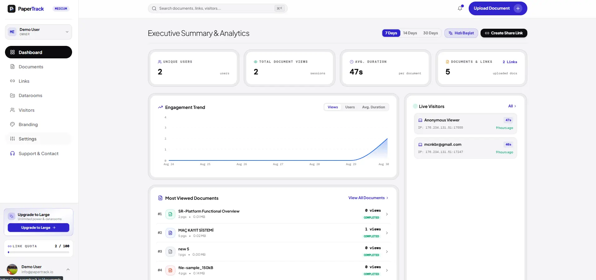 Screenshot 2 of PaperTrack