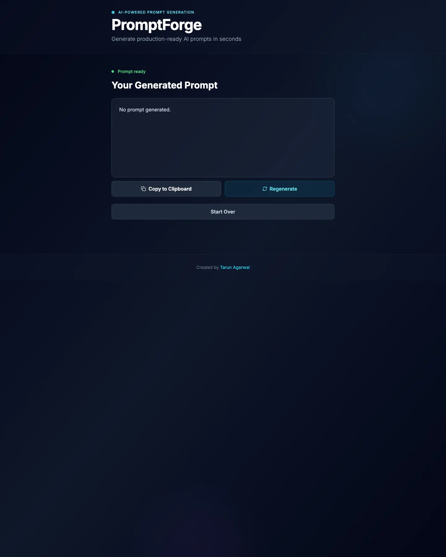 Screenshot 2 of PromptForge