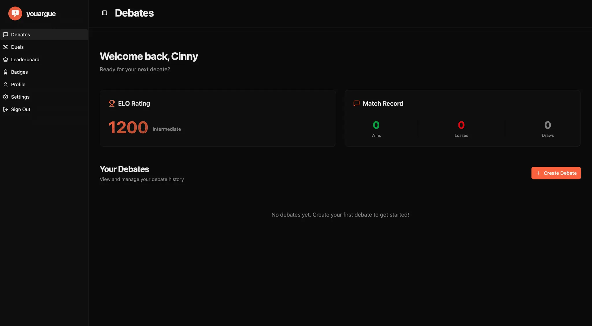 Screenshot 1 of YourArgue - AI Debate Bot
