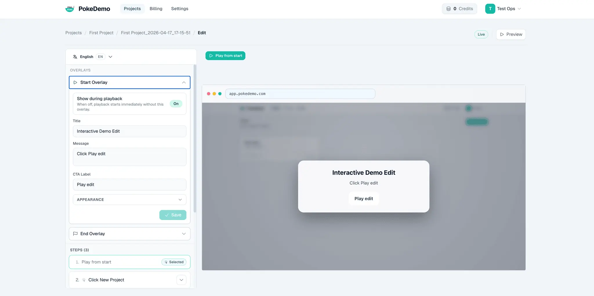 Screenshot 1 of PokeDemo